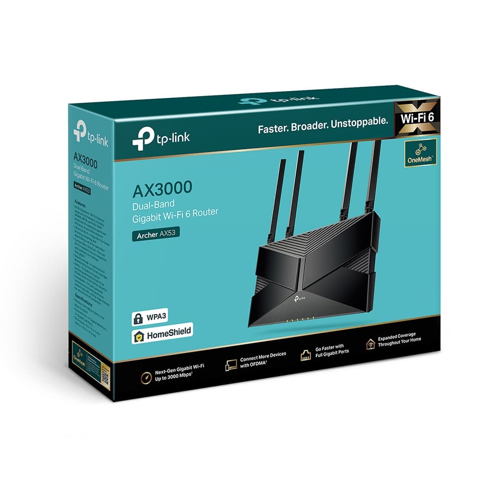 TP-Link Archer AX53 AX3000 Wi-Fi 6 Router - 3