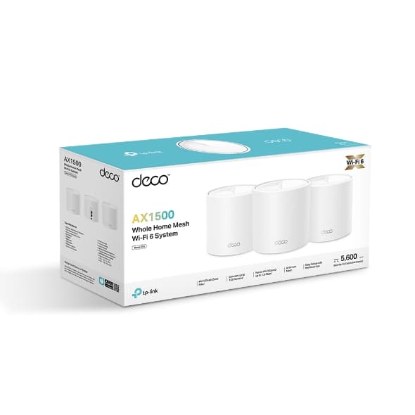 TP-Link Deco X10 Wi-Fi 6 AX1500 Mesh System 3-Pack - 2