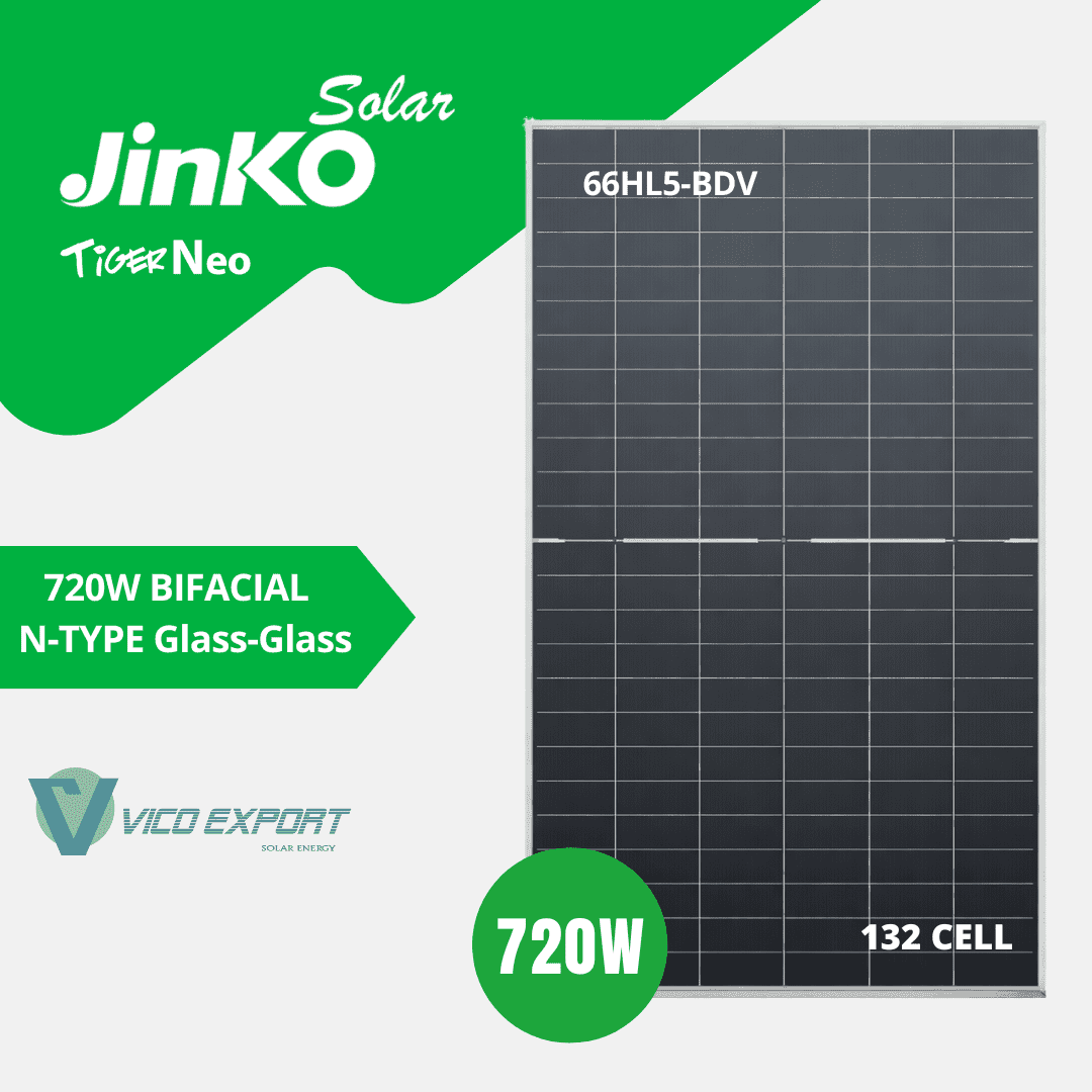 Jinko Neo N-Type Bifacial 725W Solar Panel