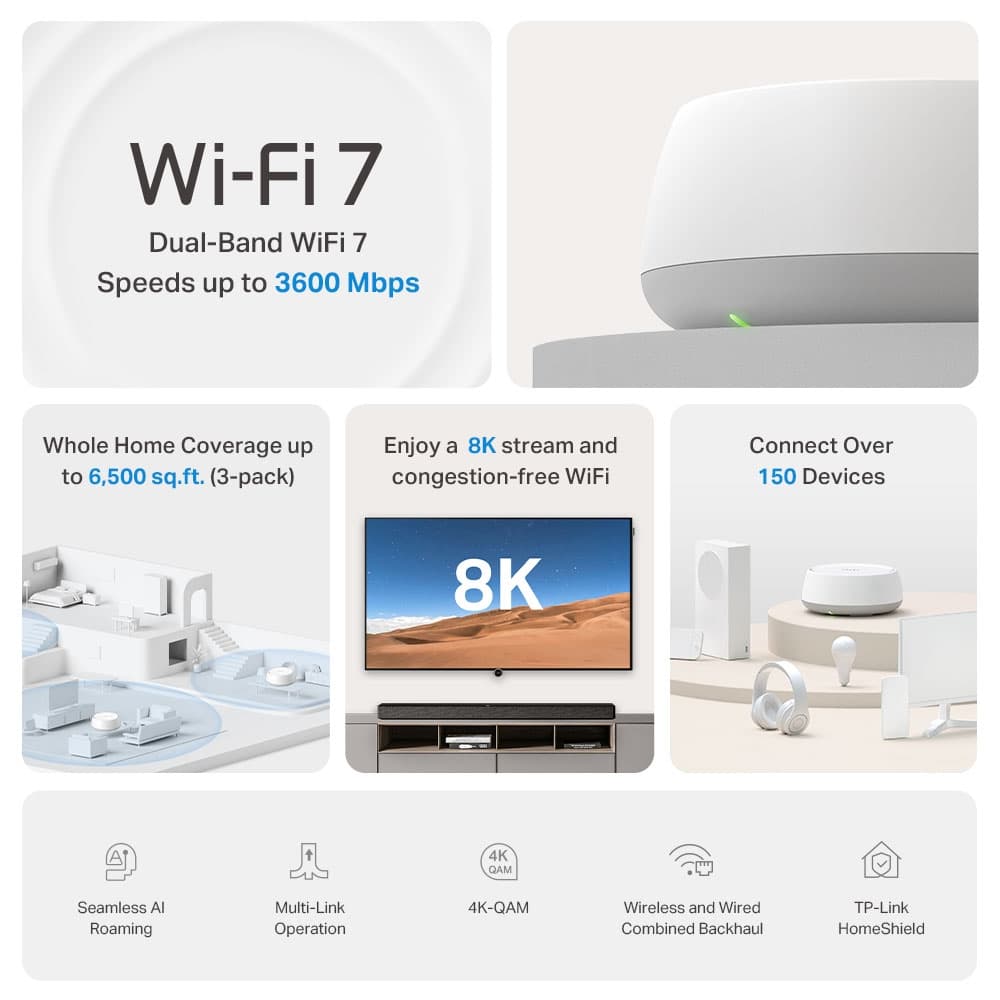TP-Link Deco BE22 BE3600 3pack Wi-Fi 7 - 2