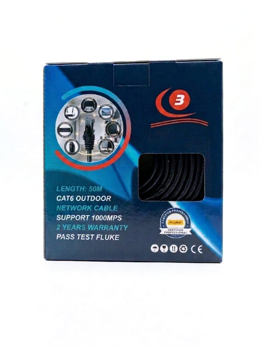 CB Cat6 UTP Indoor Cable 50m (30% Copper)
