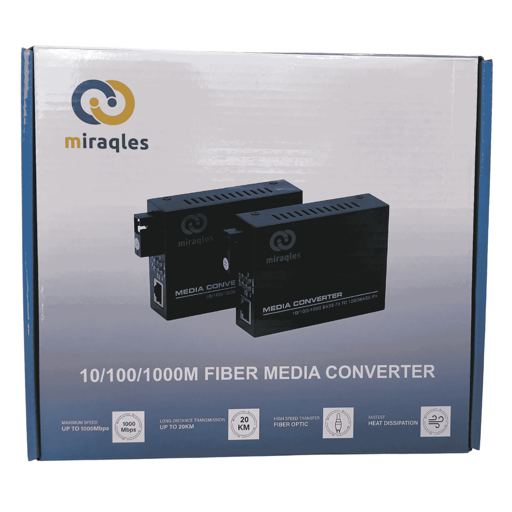 Miraqles MS-MC1001-A / MS-MC1001-B 10/100/1000M Single Fiber Media Converter (Pair) - 4