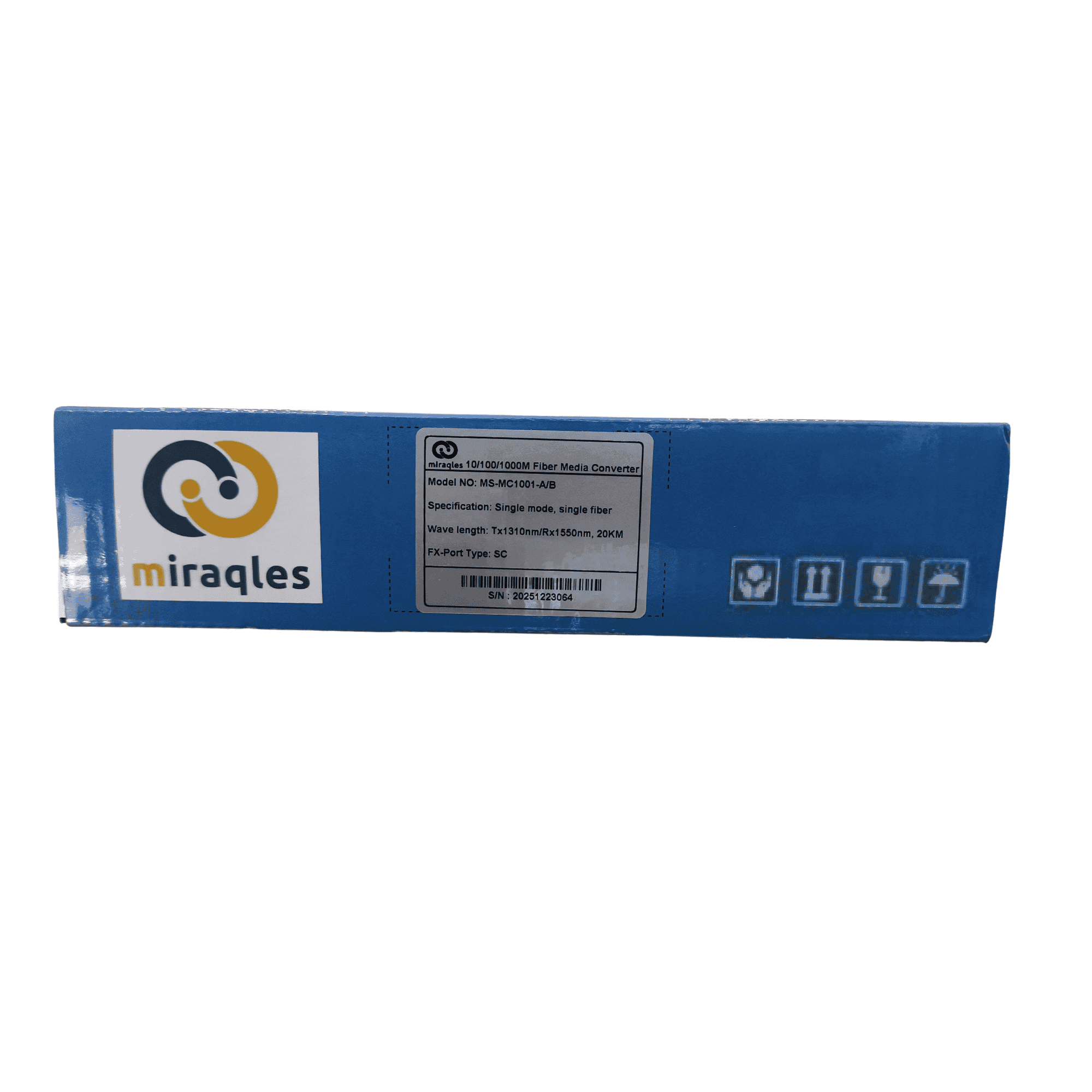Miraqles MS-MC1001-A / MS-MC1001-B 10/100/1000M Single Fiber Media Converter (Pair) - 5