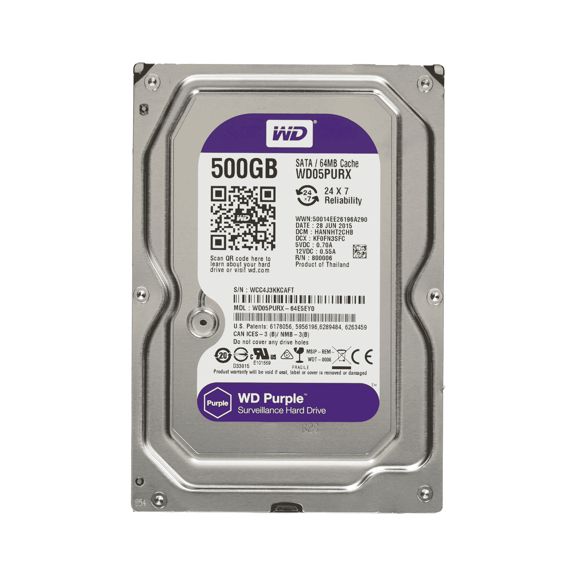 WD Purple HDD 500GB