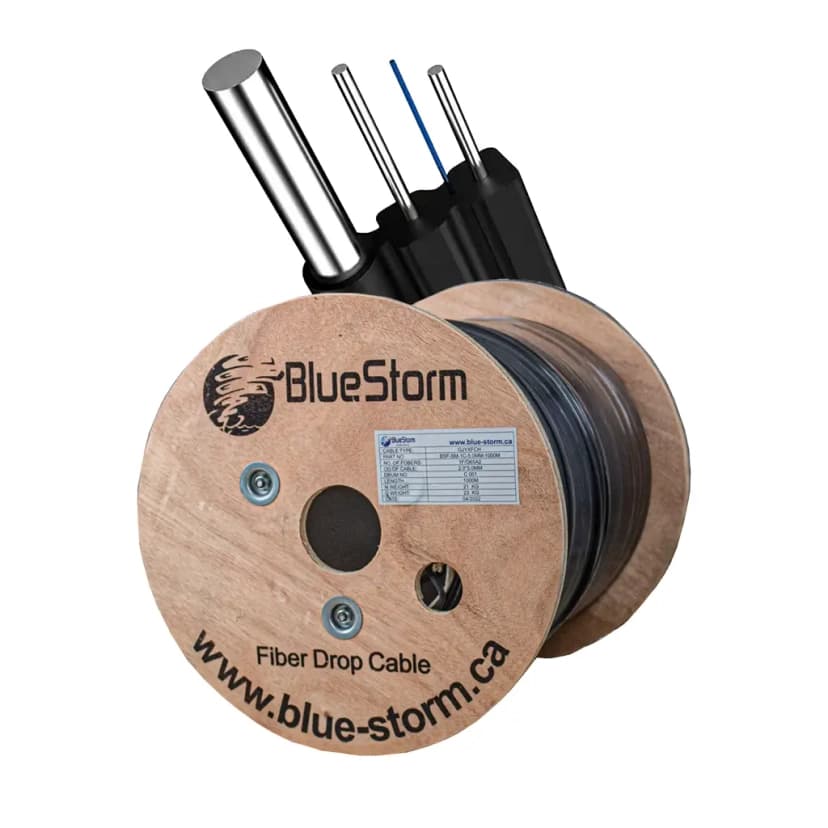 Bluestorm Fiber Cable 12-Core Multi-Mode OM4 Armored