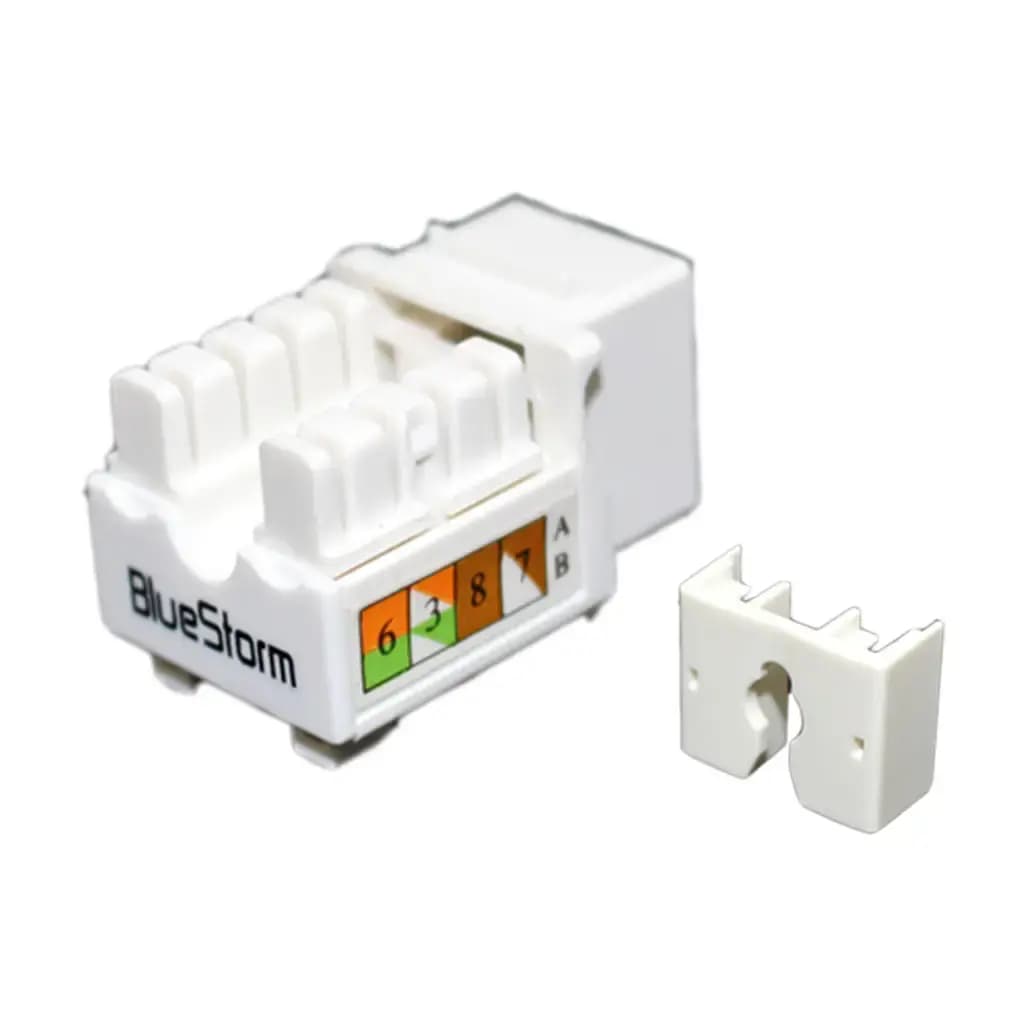 BlueStorm Ethernet keystone jack UTP CAT5e