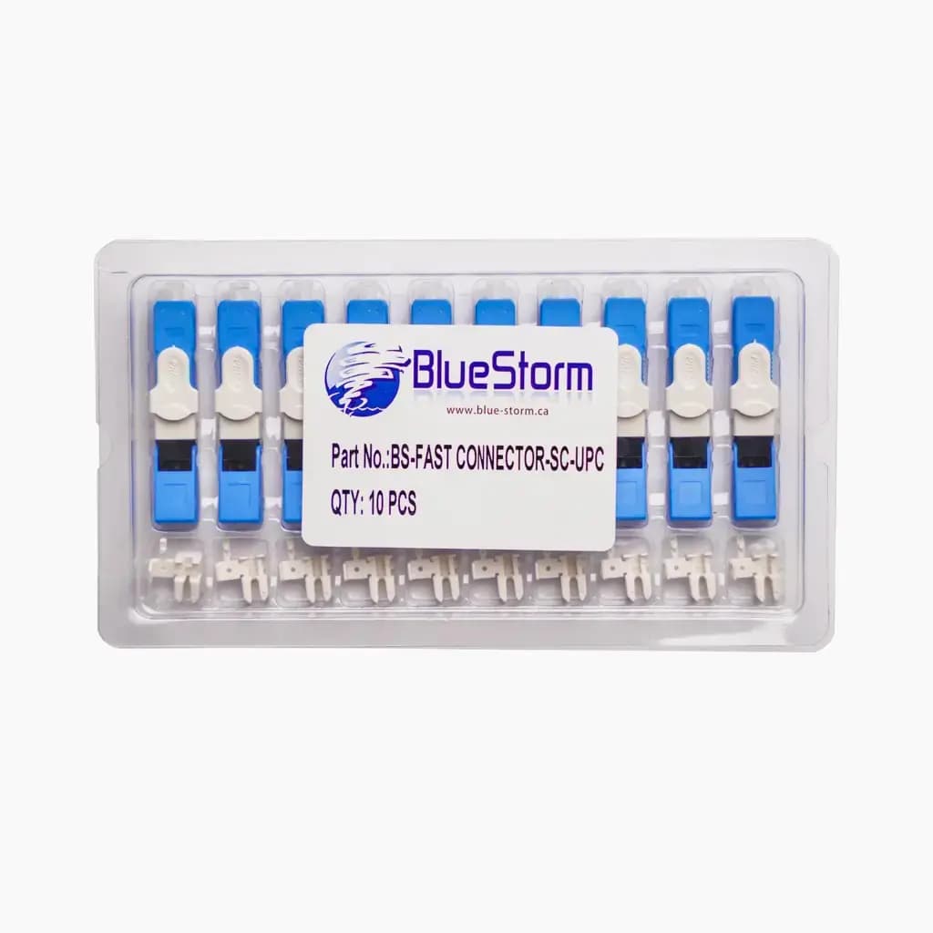BlueStorm Fiber Optic Fast Connector SC UPC
