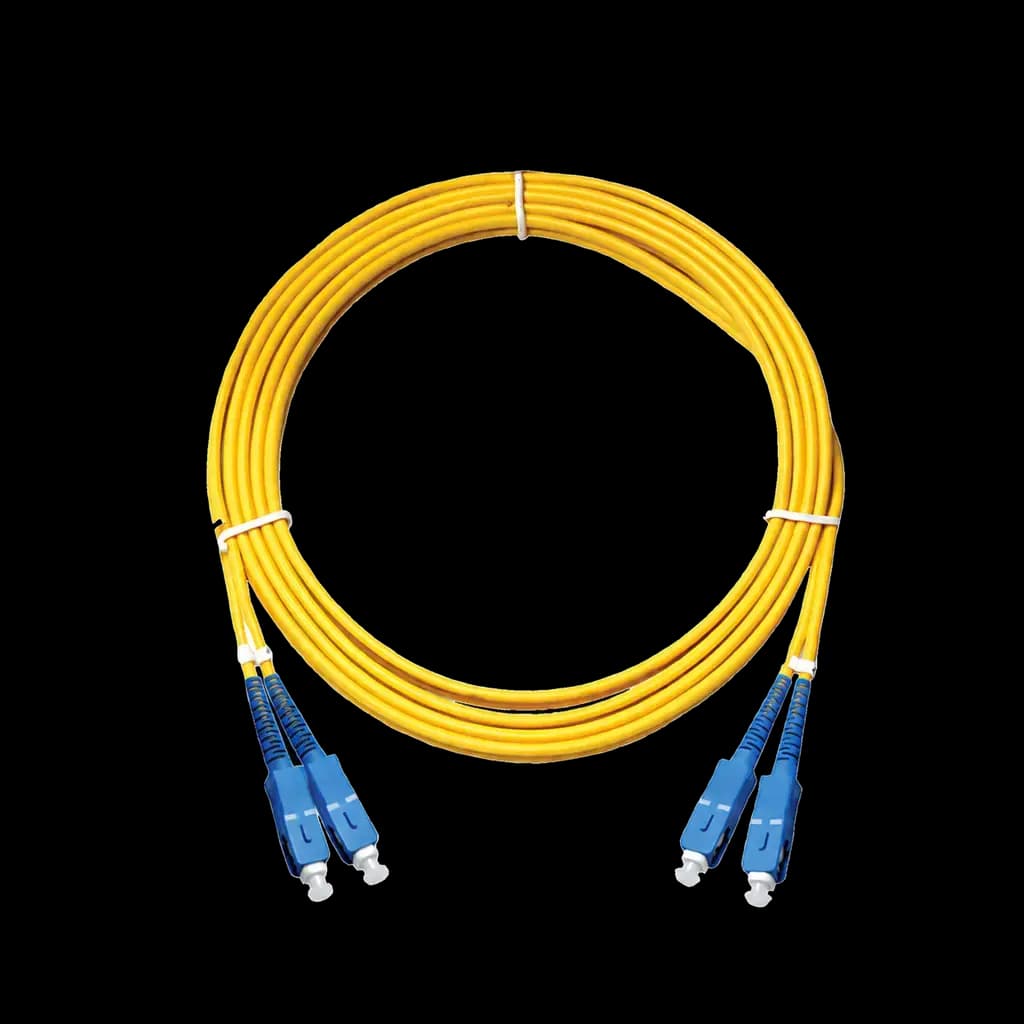 Bluestorm Fiber Optic Patch Cord Indoor SC/SC Duplex Single-Mode 0.5M