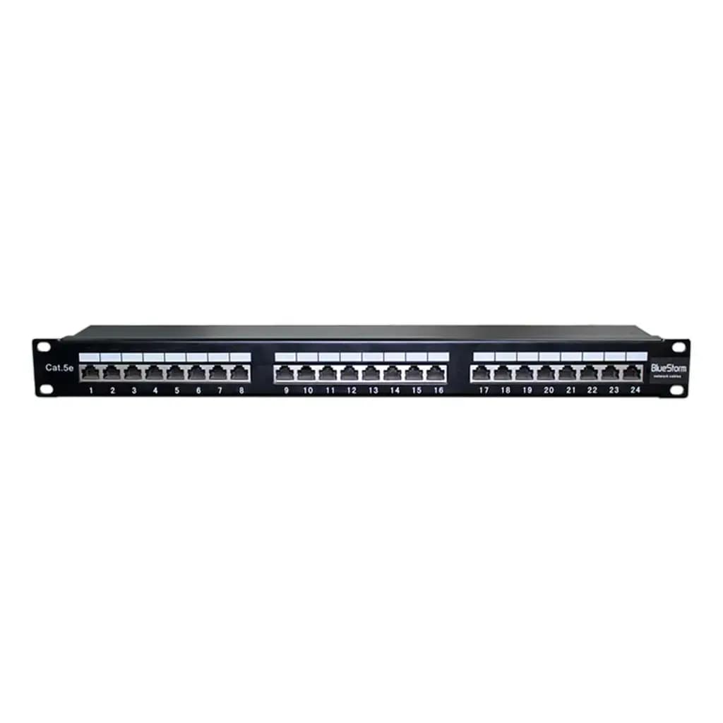 BlueStorm Patch Panel STP CAT5e 24port