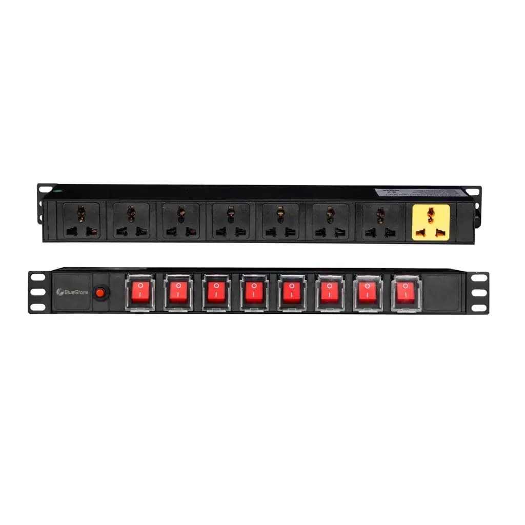 BlueStorm PDU 8 Way with 8 Switches