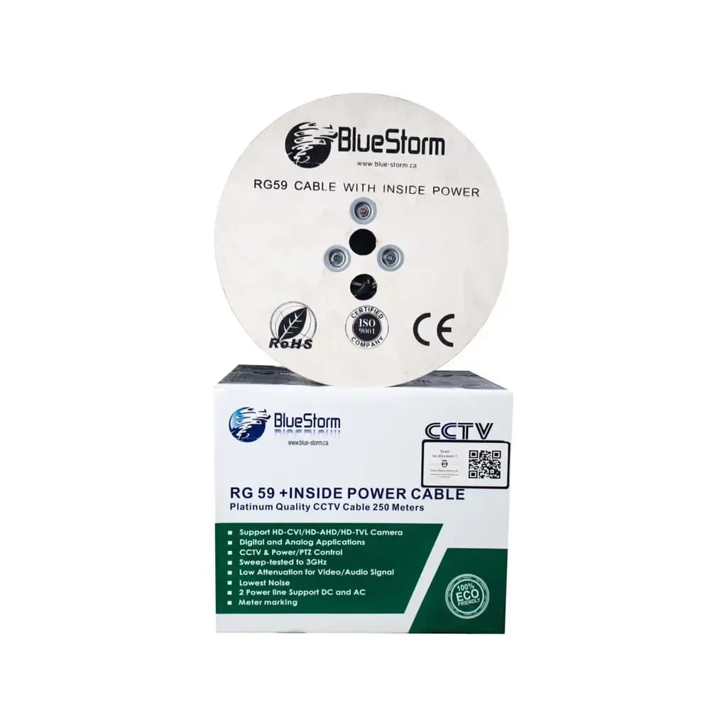 BlueStorm RG59 CCS with Inside Power 250M