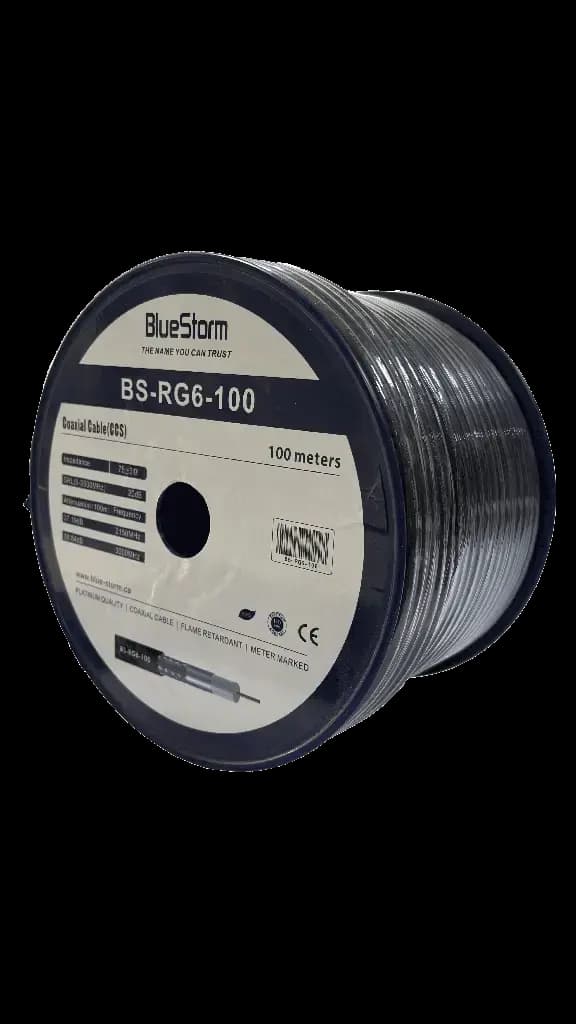 BlueStorm RG6 Coaxial Cable 100M
