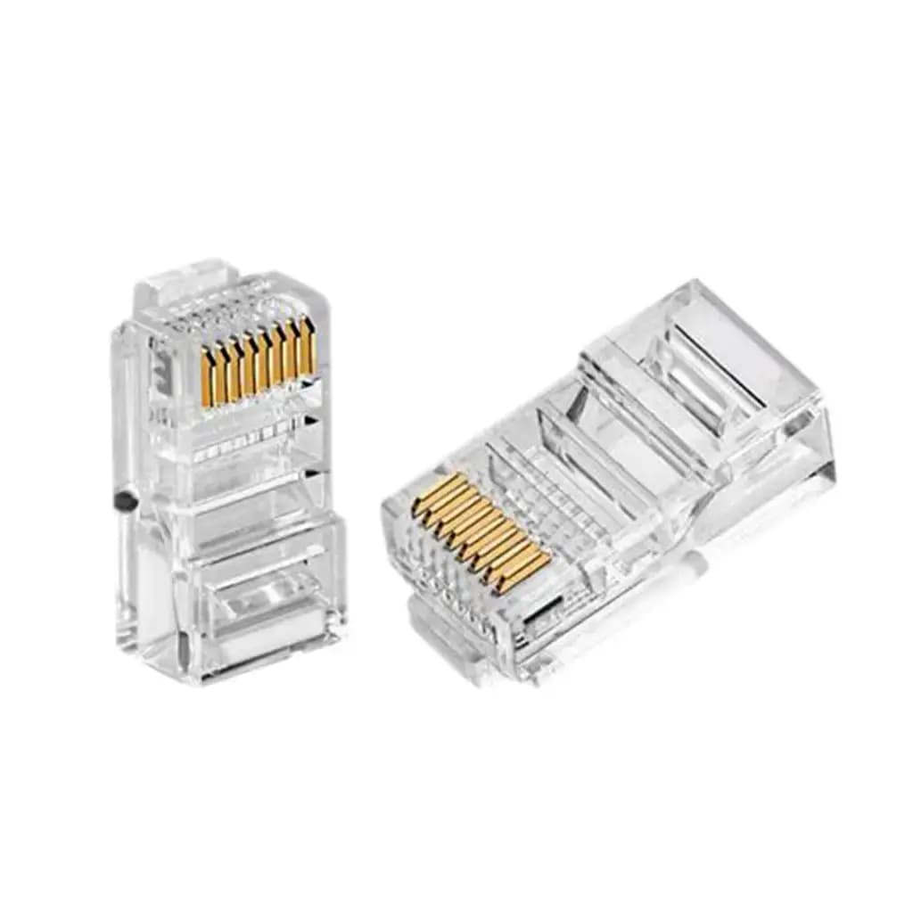 BlueStorm RJ45 Pass Through Connector Open End Cat7 UTP