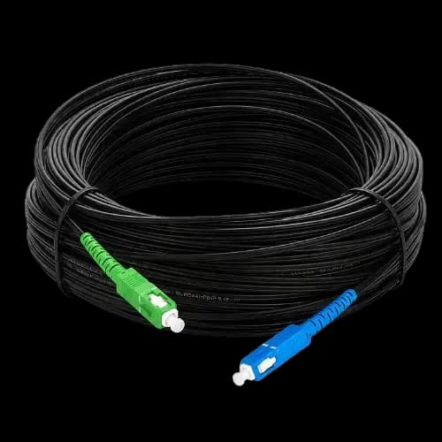 Bluestorm SC/APC to SC/UPC Simplex Single-Mode Fiber Optic Patch Cable 200M