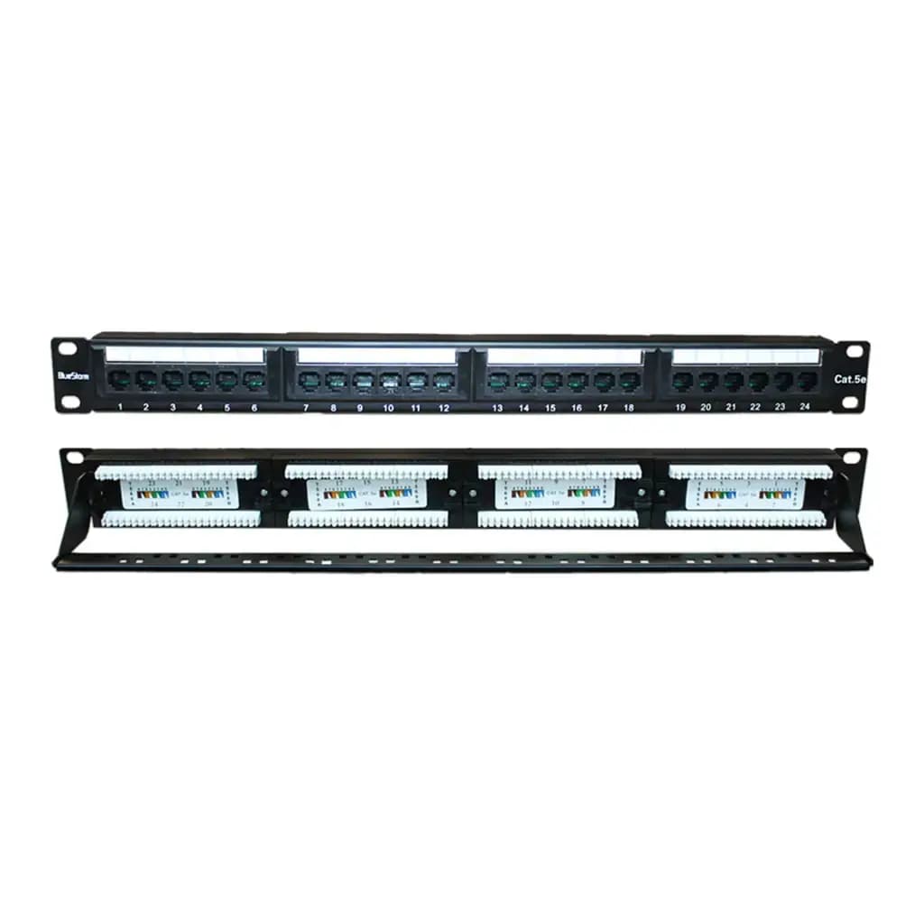 BlueStorm Patch Panel UTP CAT5e 24port