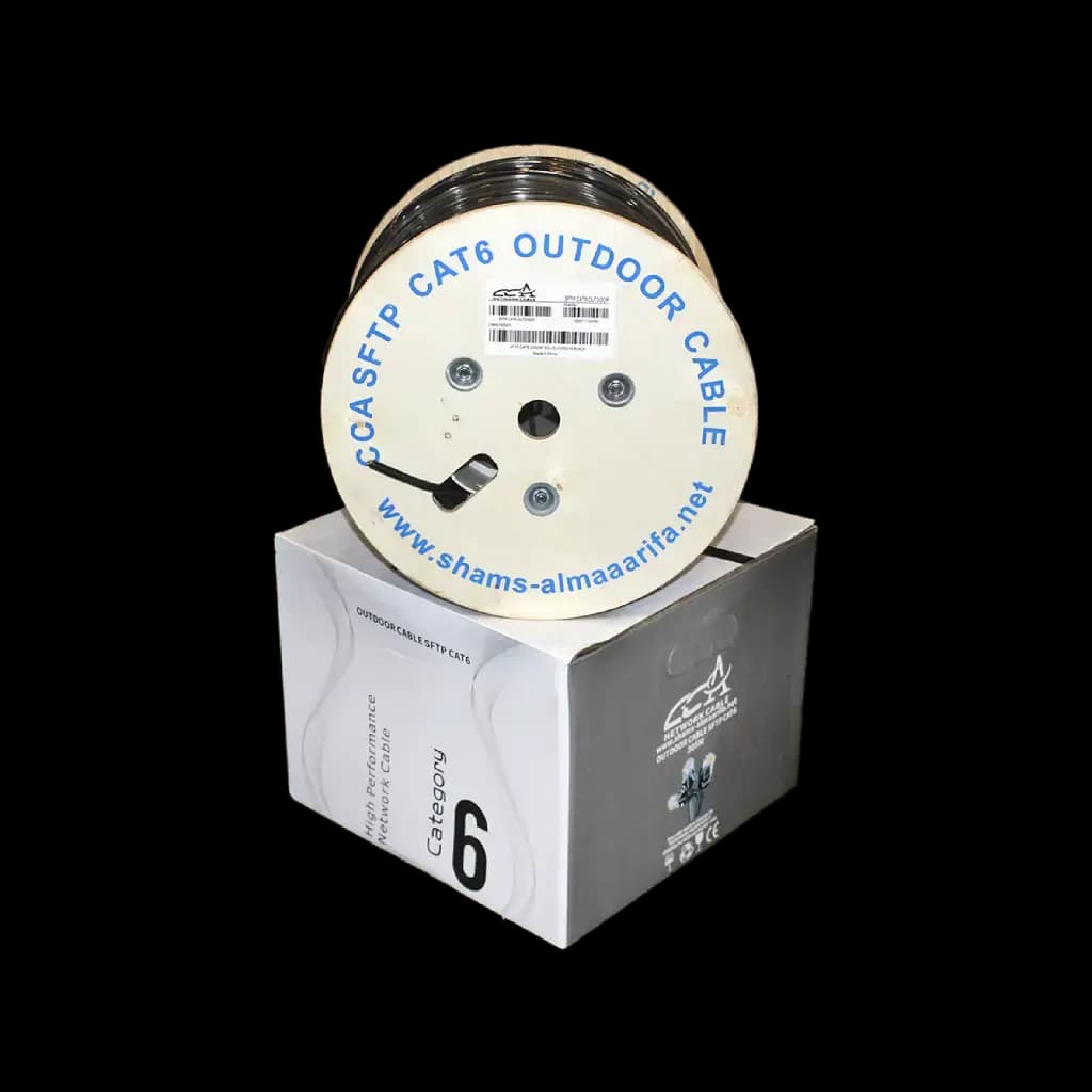 CCA Outdoor SFTP Cat5e Cable 305M – Black