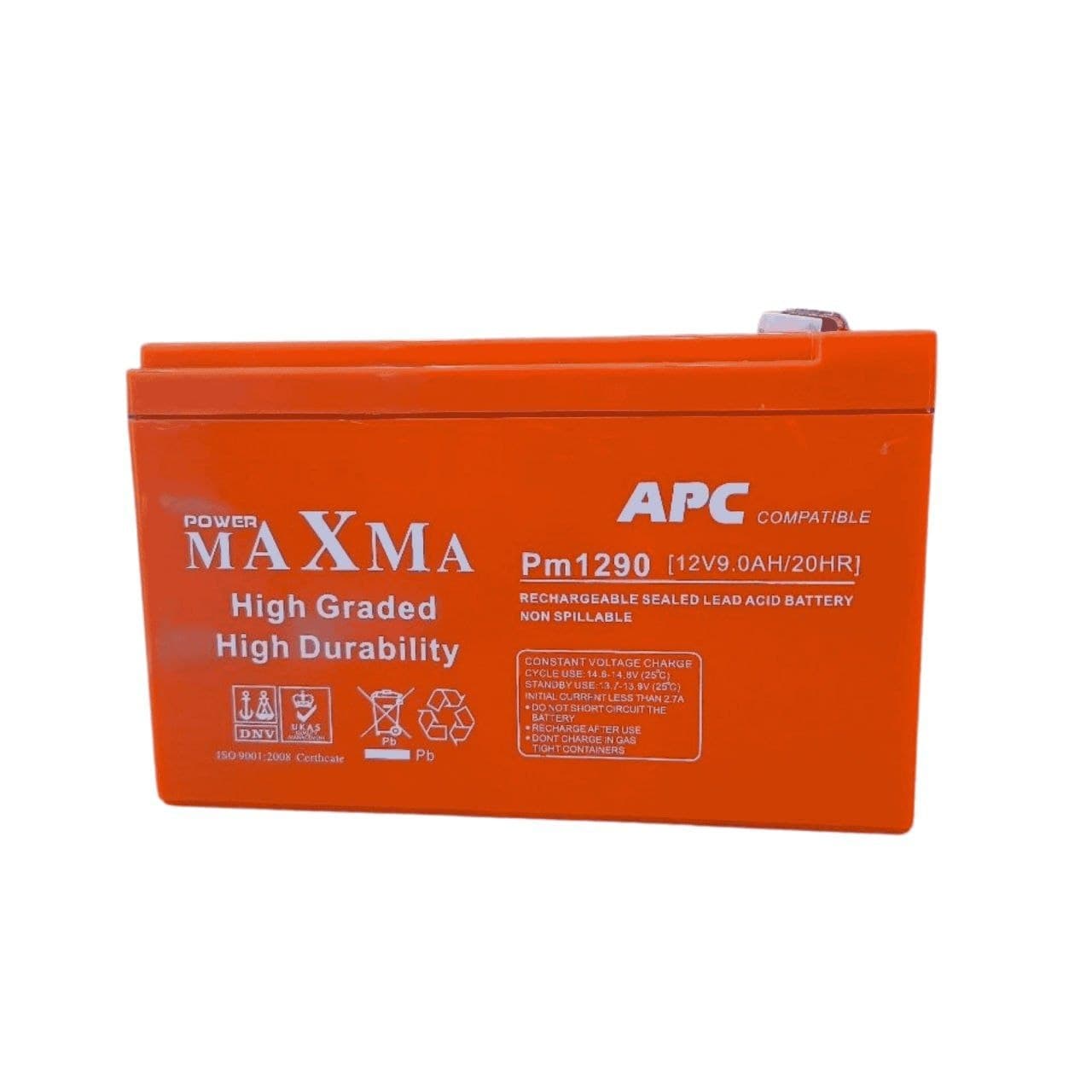 Maxima Sealed Lead Acid 12V 9Ah (Orange)