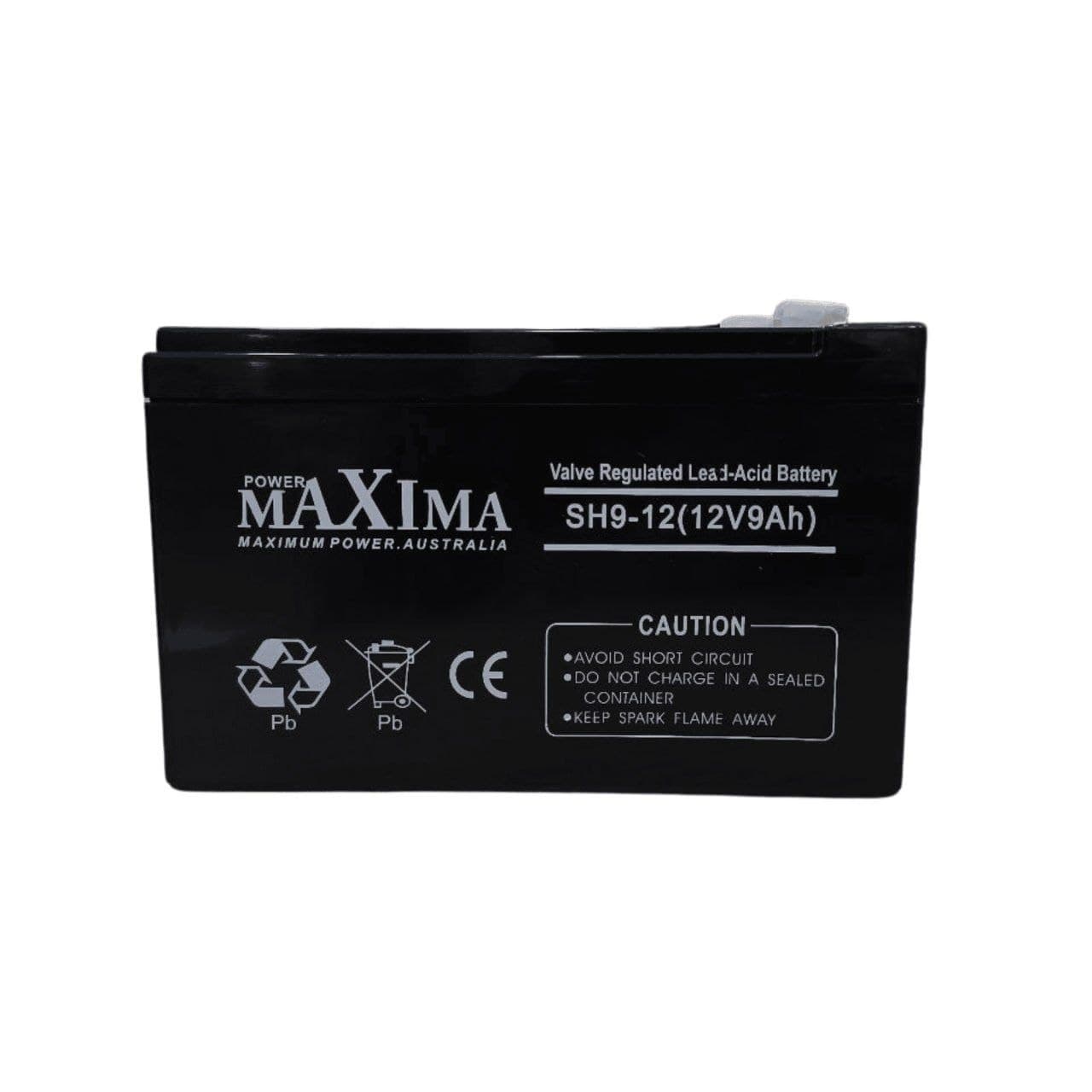 Maxima Sealed Lead Acid 12V 9Ah (Black)