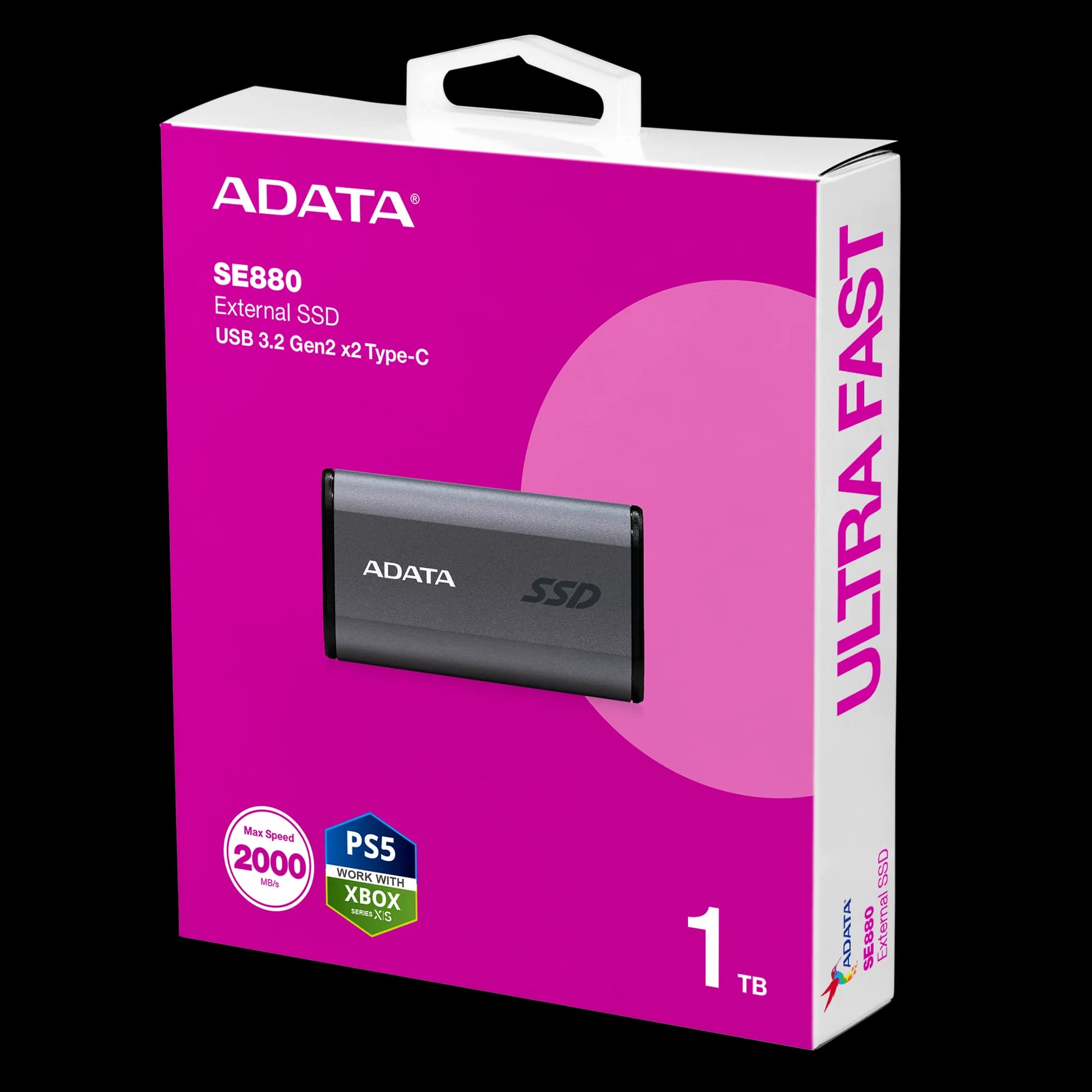 ADATA SE880 1TB Ultra-Compact USB-C Portable External SSD
