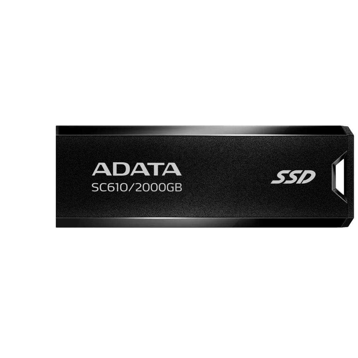 ADATA SC610 2TB Portable External SSD – USB 3.2 Gen 2, Up to 550/500MB/s, Capless Slide-Out Design