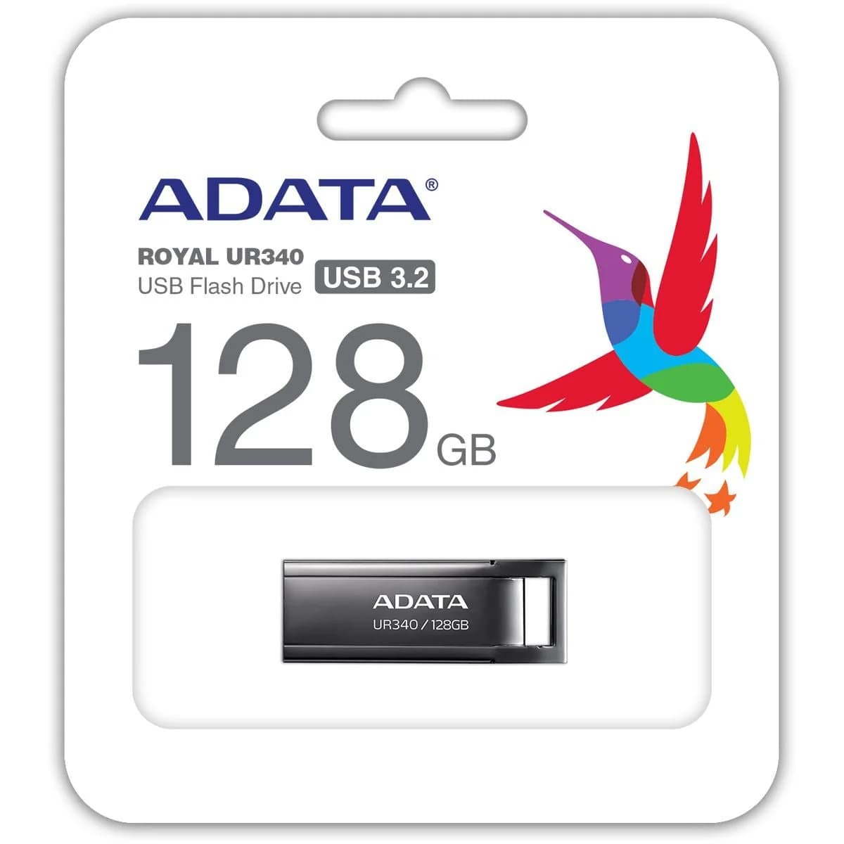 ADATA UR340 128GB USB 3.2 Capless Metal Flash Drive