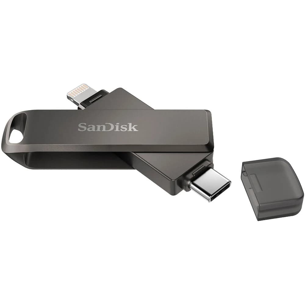 SanDisk iXpand Flash Drive Luxe 64GB – Lightning & USB Type-C Dual Flash Drive