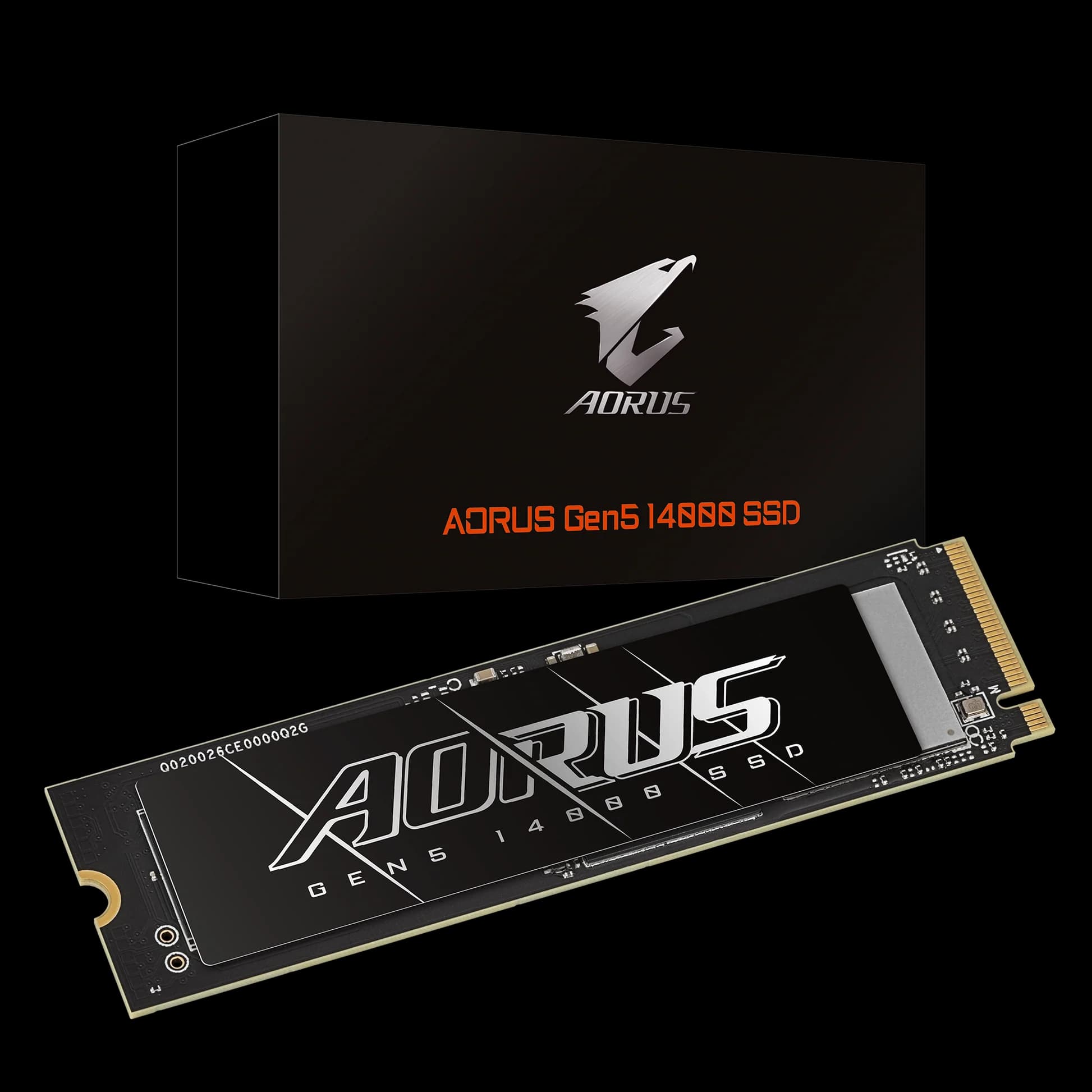 Gigabyte AORUS Gen5 14000 2TB PCIe 5.0 NVMe M.2 SSD – Up to 14,500MB/s Read