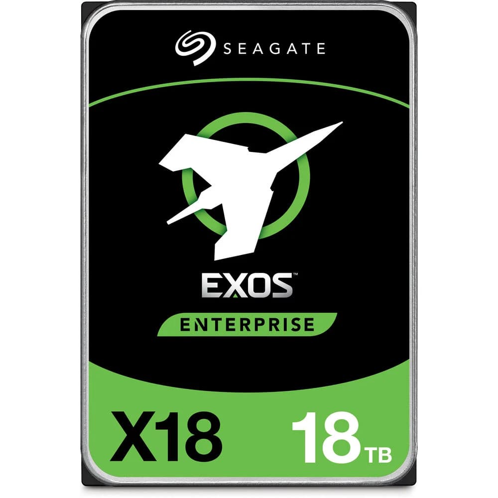 Seagate Exos X18 18TB Enterprise 3.5-Inch SATA HDD – 7200RPM – 256MB Cache