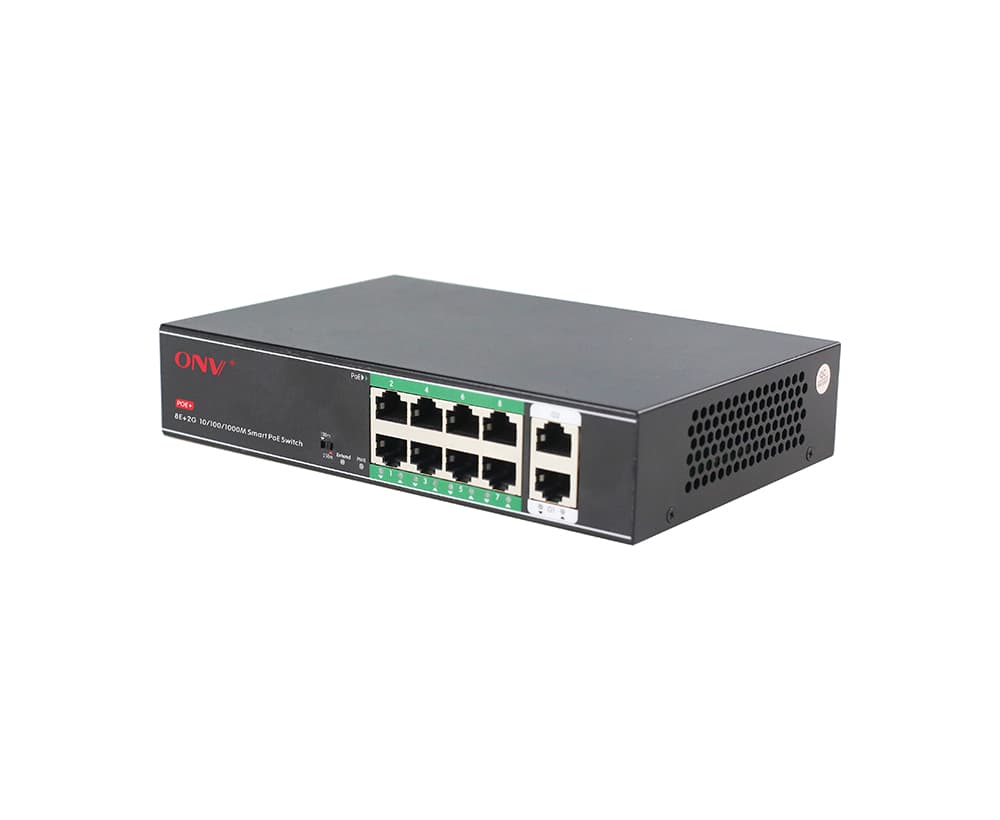 ONV 10-Port PoE Switch with Gigabit Uplink – ONV-H1108PGL