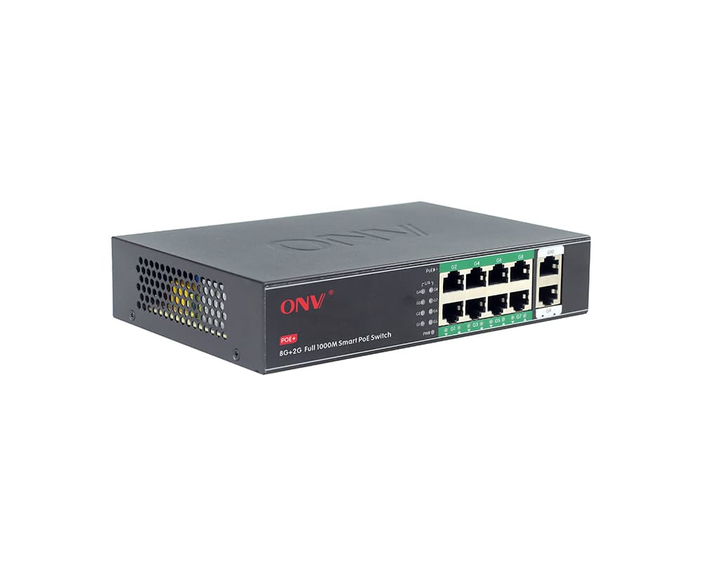 ONV 10-Port Full Gigabit PoE Switch – ONV-H3108P