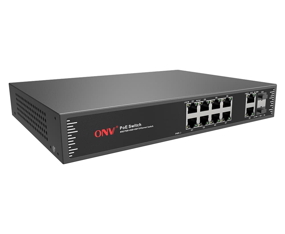 ONV 12-Port Gigabit PoE Switch with SFP Uplink – ONV-POE33128PF