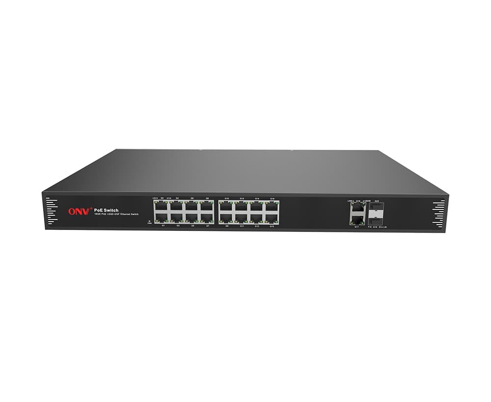 ONV-POE33020PF-at 20-Port Gigabit Unmanaged PoE Fiber Switch