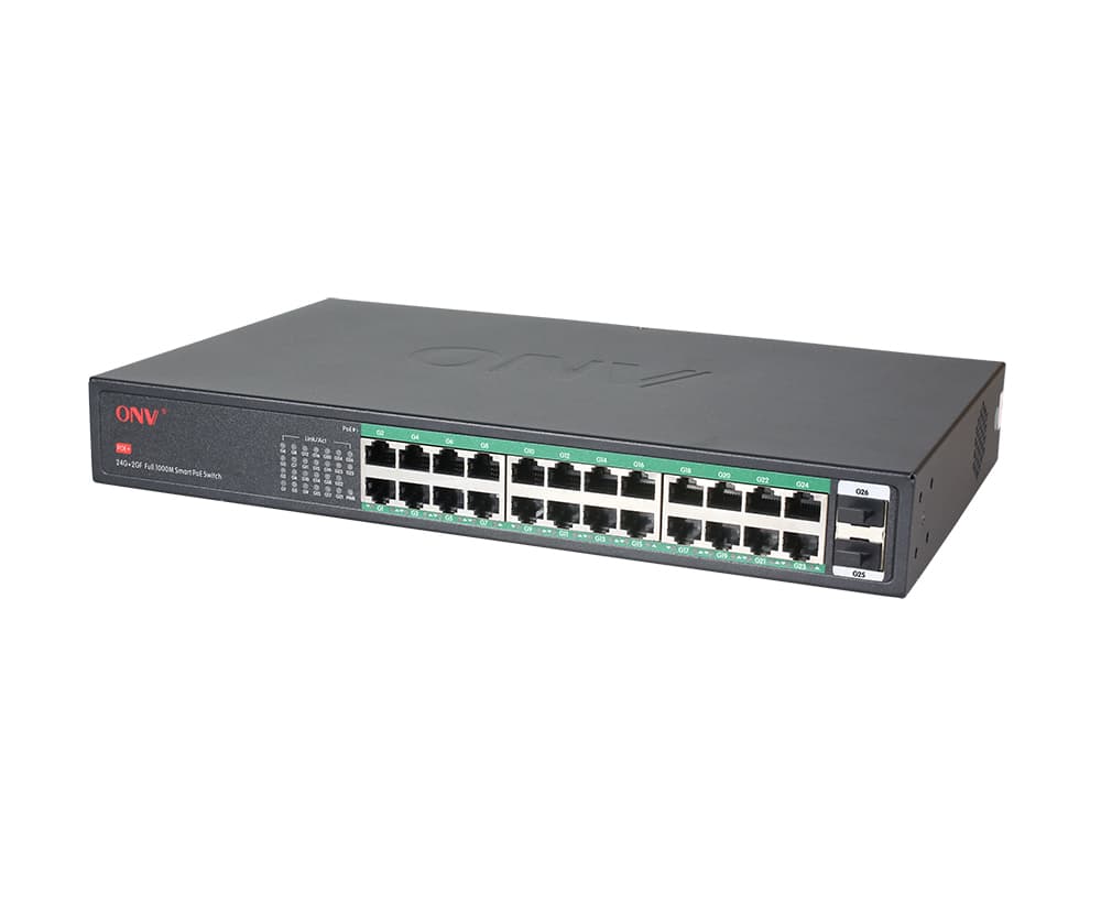 ONV-H3024PF 26-Port Gigabit PoE Switch with SFP Uplink