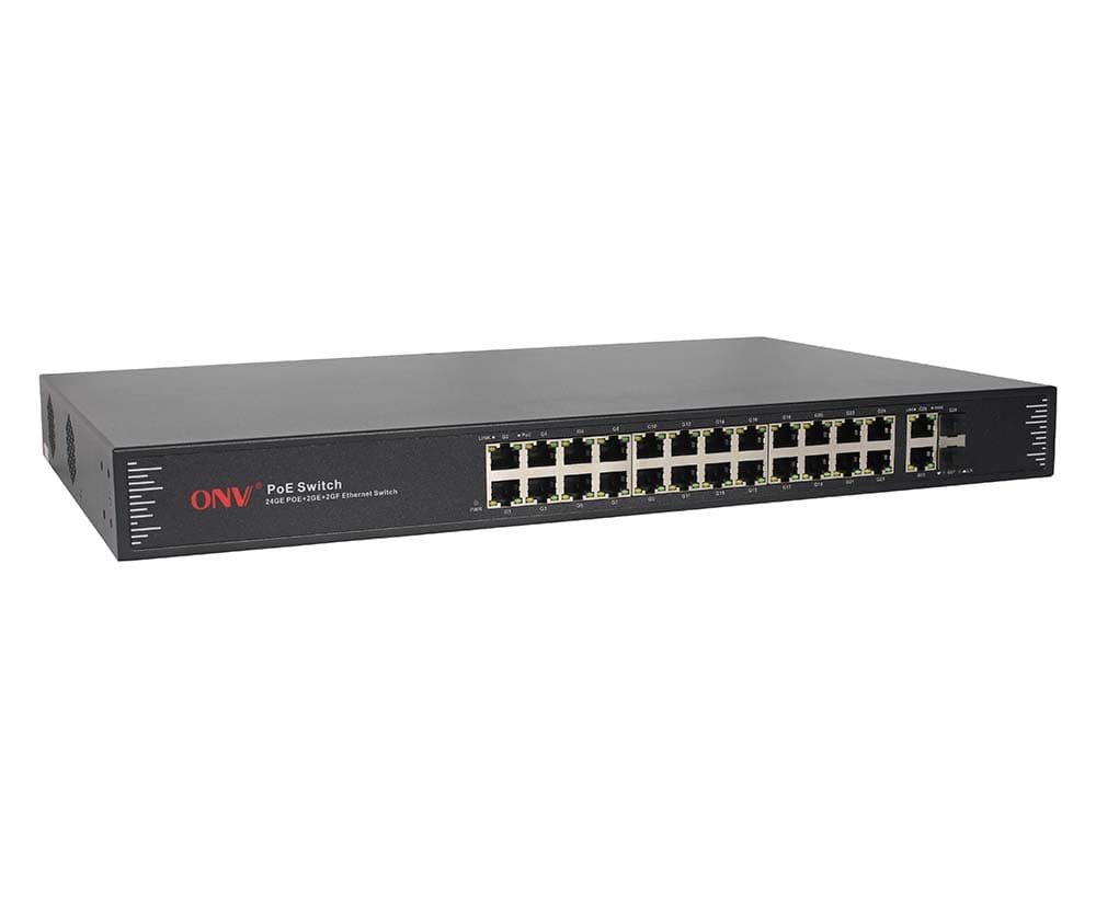 ONV-POE33028PF 28-Port Full Gigabit Unmanaged PoE Fiber Switch